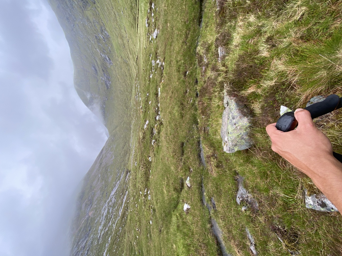 An insight into the terrain, my route had been across ground like this for hours and was pretty much straight across this, up the valley