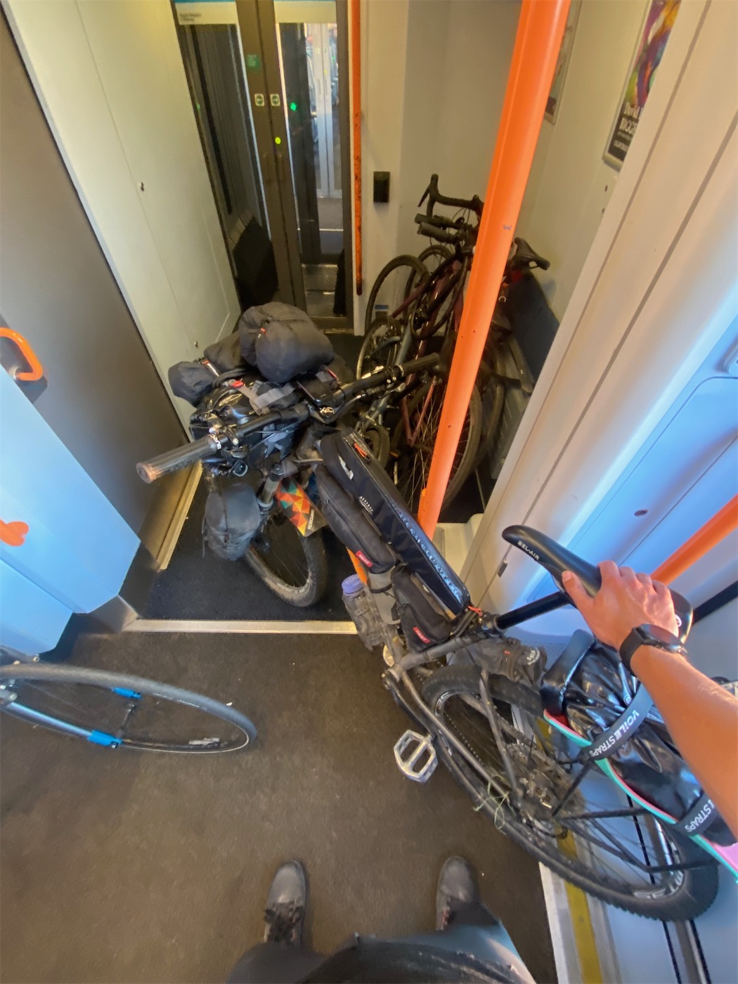 Indicative of nearly every train journey I've been on with a bike – could do better.