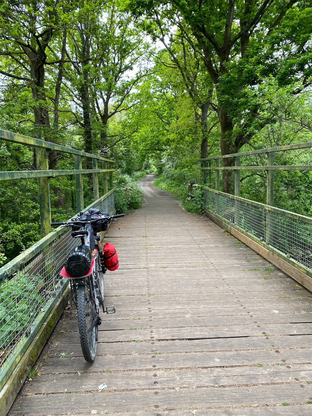 About half the route was on an old railway, so it was nice to be able to blast straight along away from traffic
